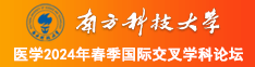 Av好吊操逼网站南方科技大学医学2024年春季国际交叉学科论坛